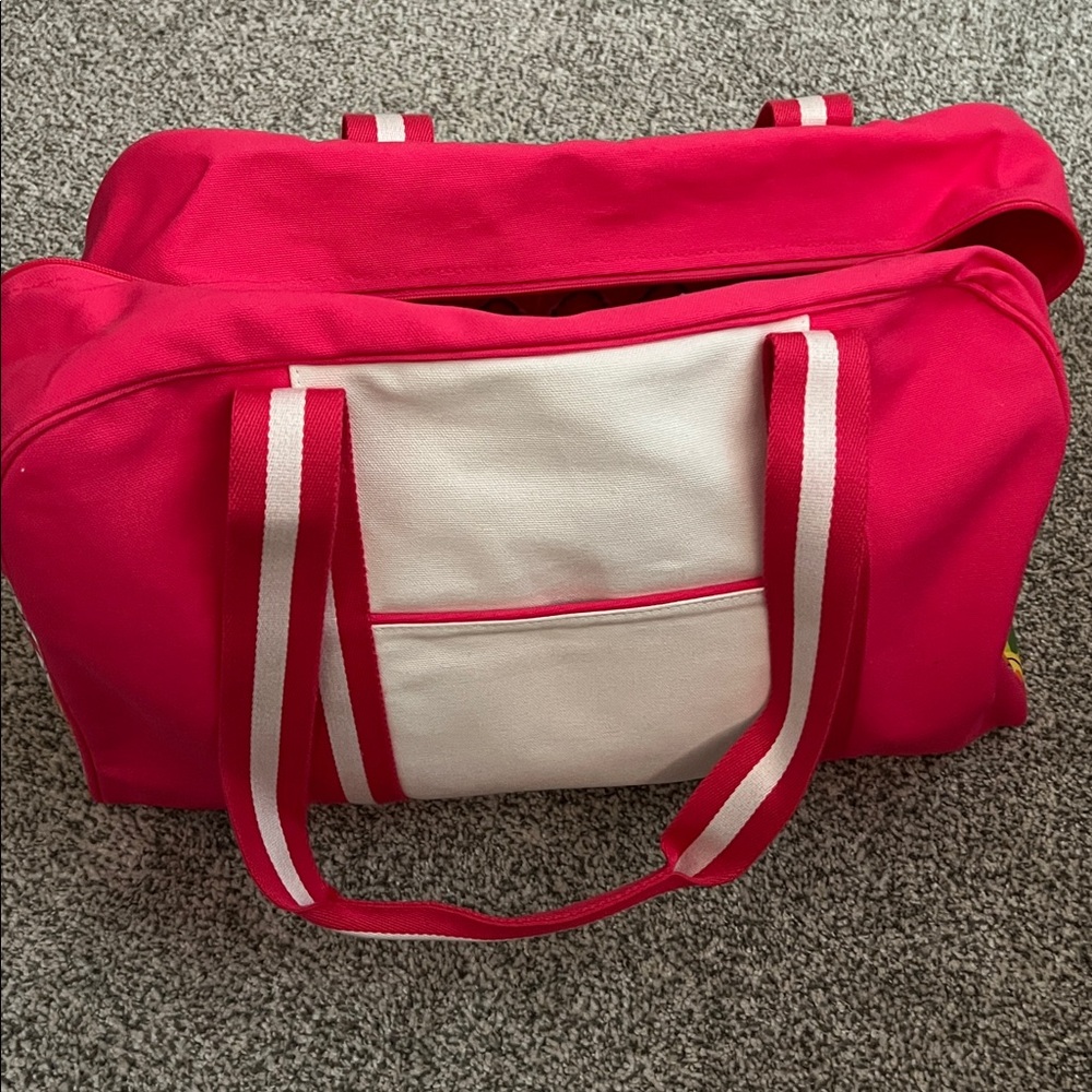 Vera Bradley Pink Tote with Patterned Interior